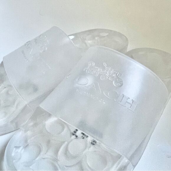 Coach Ulyssa Waterproof Slide Sandal in Clear US 5 MSRP $95 NEW - Picture 7 of 7